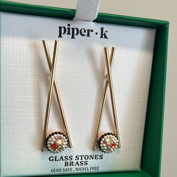 Piper K Chop Stick Earrings ✨🥢 - Picture 3 of 5